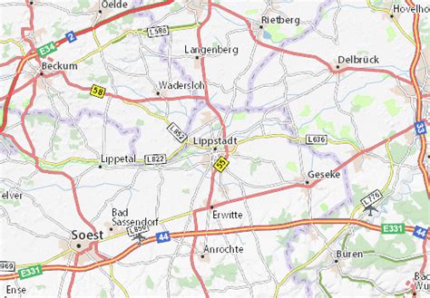 MICHELIN Lippstadt map - ViaMichelin