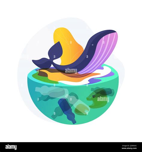 Water pollution abstract concept vector illustration. Water ...