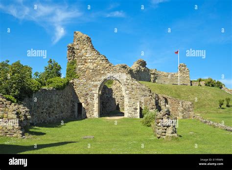 Hastings Castle Ruins East Sussex England UK GB Stock Photo - Alamy