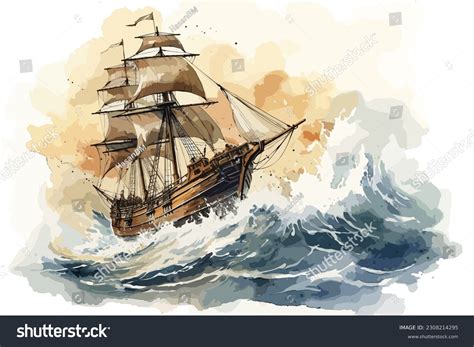 4,111 Old Sailing Ships Storm Images, Stock Photos, 3D objects ...