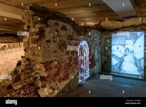 Museum Aboa vetus and Ars nova from inside, Turku, Finland Stock Photo ...