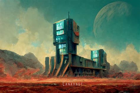 Science fiction, landscape, digital art, space, space art, planet, building, HD wallpaper ...