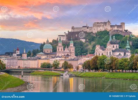 Beautiful View of Salzburg City Skyline in the Summer Stock Photo - Image of famous, austria ...