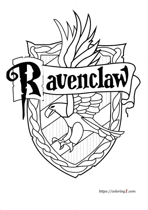 Harry Potter Ravenclaw Coloring Pages - 2 Free Coloring Sheets (2021 ...