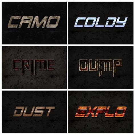 FreebiesQuest - 31 Free Action PSD Text Effects by Graphic Riders ...