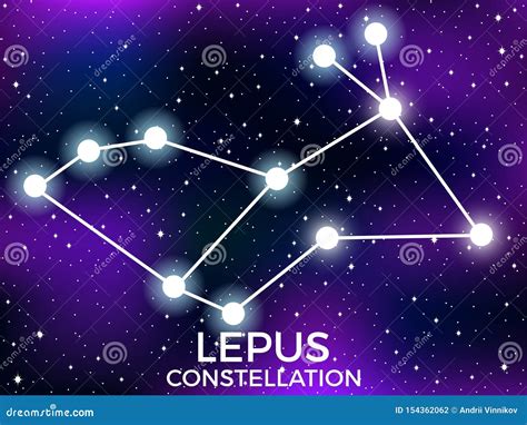 Lepus Constellation Vector Illustration | CartoonDealer.com #48873066