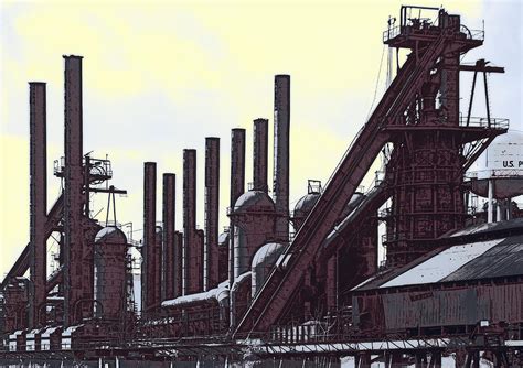 Steel Mill Blast Furnaces Photograph by Daniel Hagerman