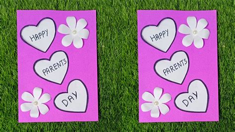 How to make parents day card| Mom Dad card| How to make greeting card for Mom and Dad| Handmade ...