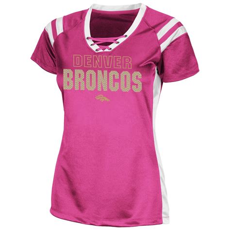 Denver Broncos Ladies Draft Me VI Fashion T-Shirt - Pink