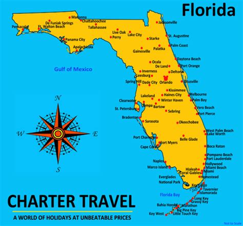 Map Of Florida Atlantic Coastline - Map of world