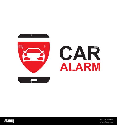 vector logo of the car alarm installation service Stock Vector Image & Art - Alamy