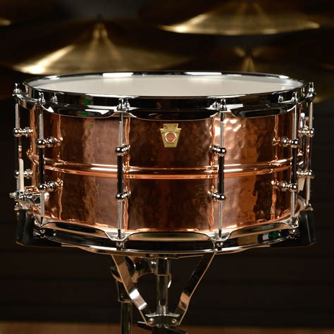 Ludwig 6.5x14 Hammered Copper Snare Drum w/Tube Lugs | Snare drum, Drums, Ludwig drums