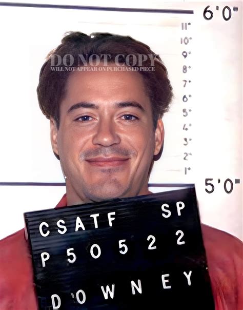 Amazon.com: Robert Downey Jr. Mugshot Photograph 11 X 14 - Magnificent ...