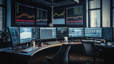 Premium Photo | A Sophisticated Trading Desk Multiple Wallpaper