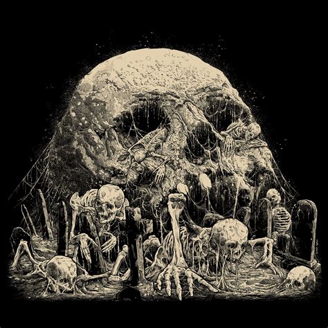 Graveyard Fine Art Giclee Print (Various Sizes) | Heavy Hand Illustration