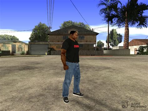 CJ on t-shirt (Crow) for GTA San Andreas
