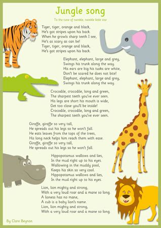 Early Learning Resources Children's Jungle Song