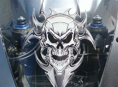 Find SKULL DECAL GRAPHIC for MOTORCYCLE WINDSCREENS motorcycle in ...