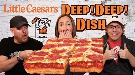 Little Caesar Deep! Deep! Dish Pepperoni Pizza Review | Is it Worth the Trip? - YouTube