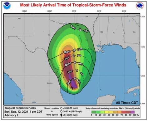 Update for Tropical Storm Nicholas