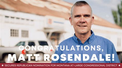 MTGOP Releases Statement on Matt Rosendale’s Victory - Montana GOP