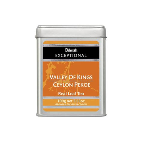 Exceptional Valley of Kings Ceylon Pekoe Tin Caddy-100g Loose Leaf – Dilmah Tea