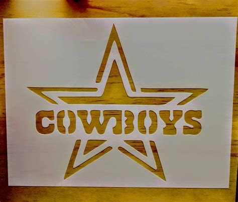 Dallas Cowboys Stencil Tools Visual Arts Craft Supplies & Tools etna.com.pe