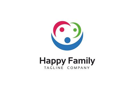 Happy Family Logo (155057) | Logos | Design Bundles