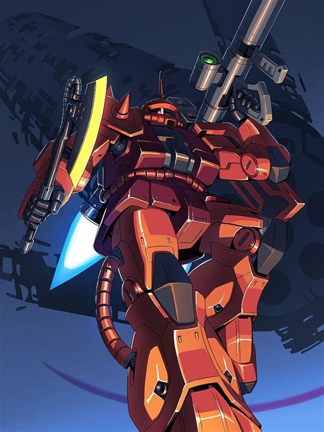 Red Comet, char, gundam, zaku 2, HD phone wallpaper | Peakpx