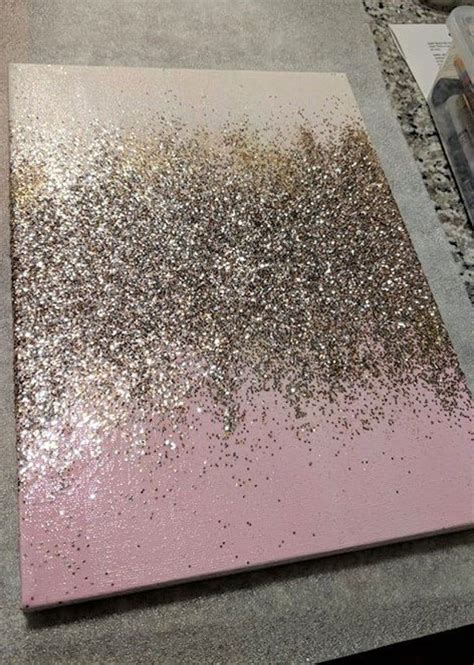 Handmade Abstract Glitter Painting Custom Modern Chic Home | Etsy in ...