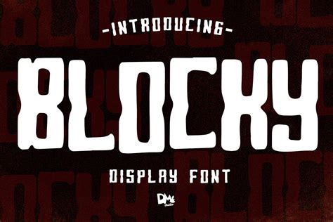 Blocky Font by dmletter31 · Creative Fabrica