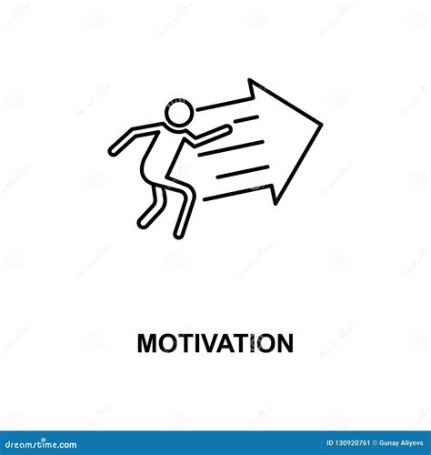 Motivation line icon stock illustration. Illustration of challenge - 130920761