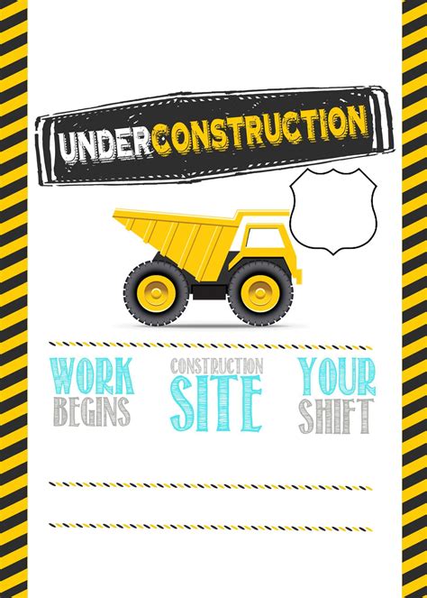 Construction Party Printables | Fiesta de la construcción, Cumpleaños de construcción ...