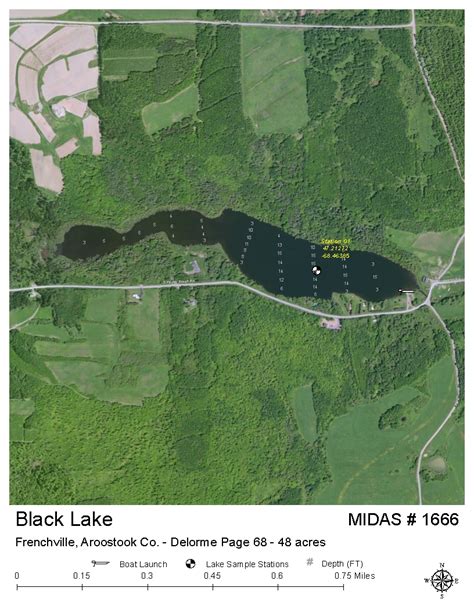 Lakes of Maine - Lake Overview - Black Lake - Fort Kent, Aroostook, Maine