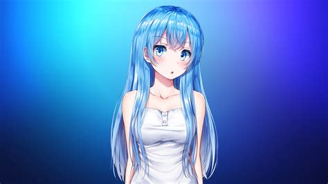 Anime Girl Aqua Blue 4k - Free 4k Wallpapers - 40.000+ Free 4k Wallpapers - Pixel4k