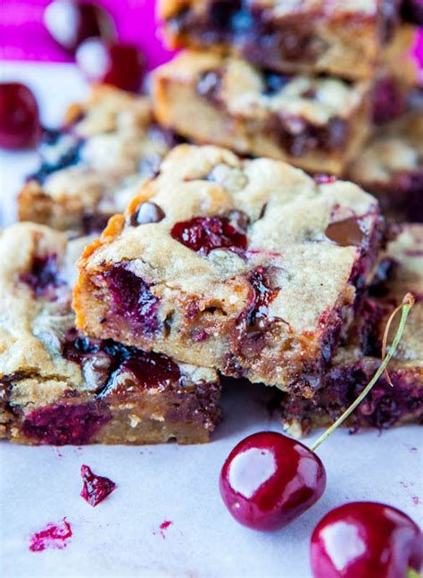 Chocolate chip and cherry blondies recipe | Eat Your Books