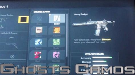 Call of Duty: Ghosts - ALL CAMOS! GOLD GUN CAMO & MORE! - (COD Ghost ...