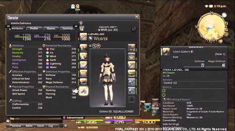 Ffxiv gear crafting