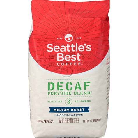 Seattle's Best Coffee, SBK12420877, Decaf Whole Bean Coffee, 1 Each ...