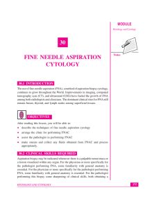 Fine needle aspiration cytology