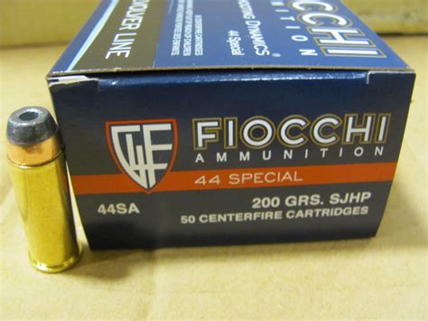 50 Round Box - 44 Special 200 Grain SJHP Hollow Point Ammo by Fiocchi - 44SA | SGAmmo.com