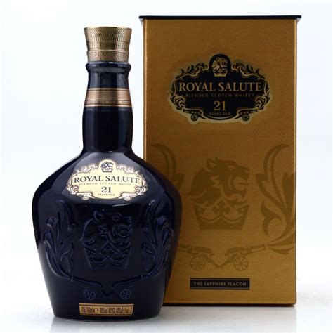 Chivas Royal Salute 21 Year Old Sapphire Flagon | Whisky Auctioneer