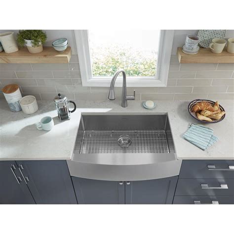 American Standard Suffolk 33-in x 22-in Stainless Steel Single-Basin ...