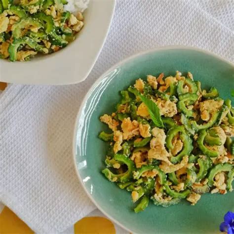 Ginisang Ampalaya with Egg (Stir-fry Bitter Melon with Egg)