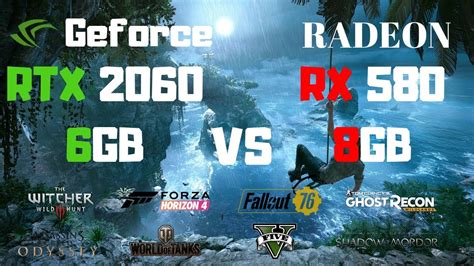 RTX 2060 Vs RX 580 Test In 12 Games - YouTube