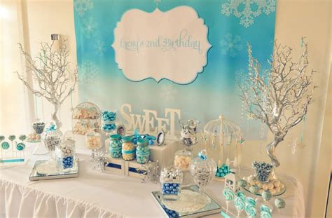 Frozen Winter Wonderland Printable Backdrop | Little Dimple Designs