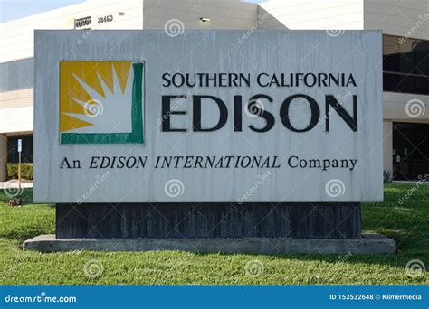 Southern California Edison Sign in Santa Clarita, California, USA ...