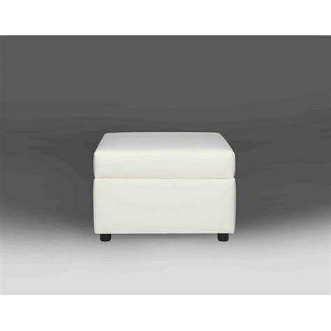 Sophistication White Leather Ottoman Rentals | Rental Furniture for ...