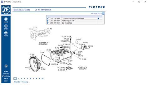 ZF Transmission Parts Catalog Program 08.2023