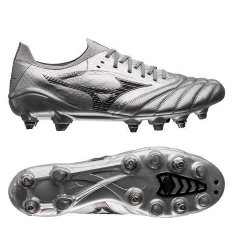 Mizuno Morelia Neo III Made in Japan SG DNA - Silver/Black/Cool Grey | www.unisportstore.com